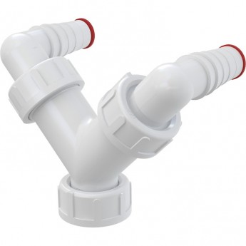 Двойное колено ALCAPLAST P148Z G1"/ 17-23 с обратным клапаном Двойное колено ALCAPLAST P148Z G1"/ 17-23 с обратным клапаном