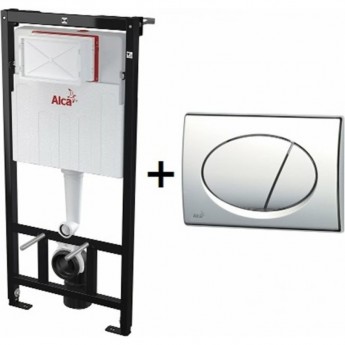 Инсталляция ALCAPLAST SET AM101/1120-3:1 RU M70-0001 с белой кнопкой Инсталляция ALCAPLAST SET AM101/1120-3:1 RU M70-0001 с белой кнопкой