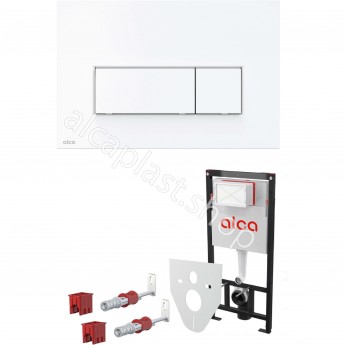 Комплект ALCAPLAST SET 4v1 AM101/1120-41 RU M570-0001 для установки унитаза с панелью смыва Комплект ALCAPLAST SET 4v1 AM101/1120-41 RU M570-0001 для установки унитаза с панелью смыва