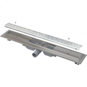 Водоотводящий желоб ALCAPLAST APZ111-750 АНТИВАНДАЛ с решеткой, низкий Водоотводящий желоб ALCAPLAST APZ111-750 АНТИВАНДАЛ с решеткой, низкий