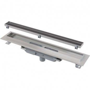 Водоотводящий желоб ALCAPLAST APZ1107-850 FLOOR с порогами для решетки под кладку плитки Low, вертикальный сток Водоотводящий желоб ALCAPLAST APZ1107-850 FLOOR с порогами для решетки под кладку плитки Low, вертикальный сток