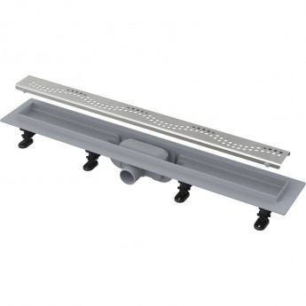 Водоотводящий желоб ALCAPLAST APZ8 SIMPLE AG100101950 с порогами для перфорированной решетки