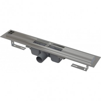 Водоотводящий желоб ALCAPLAST APZ1S-1050 с порогами для перфорированной решетки, горизонтальный сток Водоотводящий желоб ALCAPLAST APZ1S-1050 с порогами для перфорированной решетки, горизонтальный сток