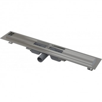 Водоотводящий желоб ALCAPLAST APZ101-650 с порогами для перфорированной решетки, низкий, горизонтальный сток Водоотводящий желоб ALCAPLAST APZ101-650 с порогами для перфорированной решетки, низкий, горизонтальный сток