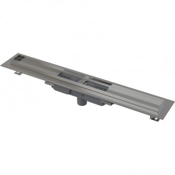 Водоотводящий желоб ALCAPLAST APZ1101-950 с порогами для перфорированной решетки, низкий, вертикальный сток Водоотводящий желоб ALCAPLAST APZ1101-950 с порогами для перфорированной решетки, низкий, вертикальный сток