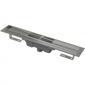 Водоотводящий желоб ALCAPLAST APZ1001S-650 с порогами для перфорированной решетки, вертикальный сток Водоотводящий желоб ALCAPLAST APZ1001S-650 с порогами для перфорированной решетки, вертикальный сток